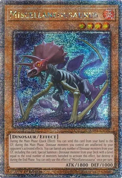 Miscellaneousaurus - Quarter Century Secret Rare