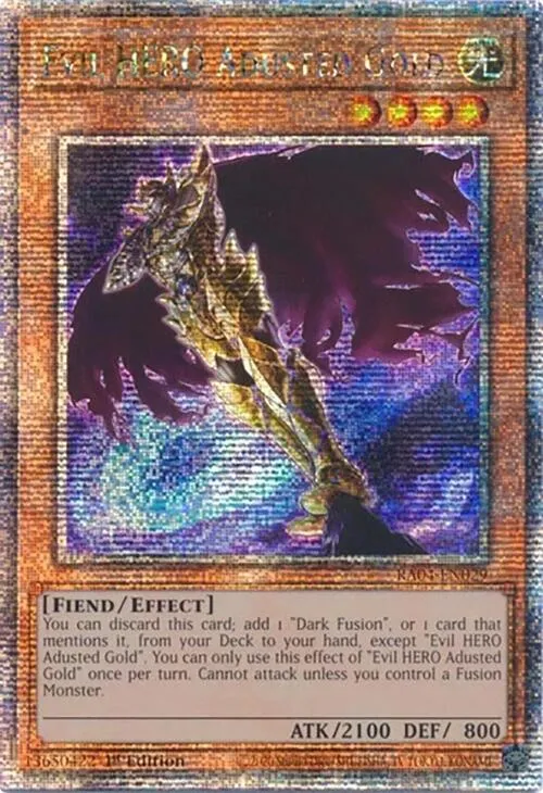 Evil HERO Adusted Gold - Quarter Century Secret Rare