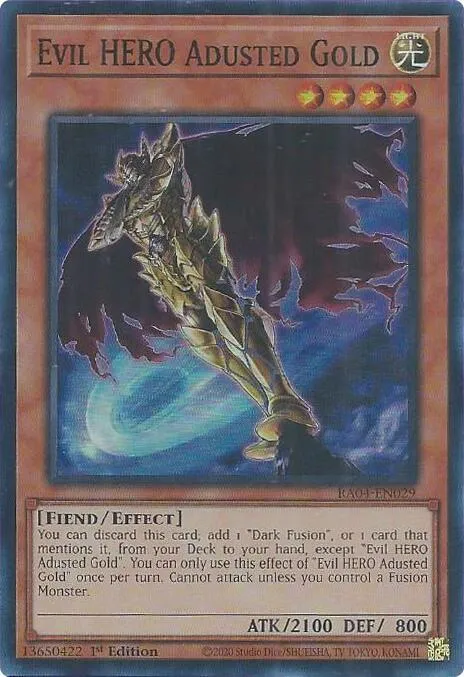 Evil HERO Adusted Gold - 1st Edition