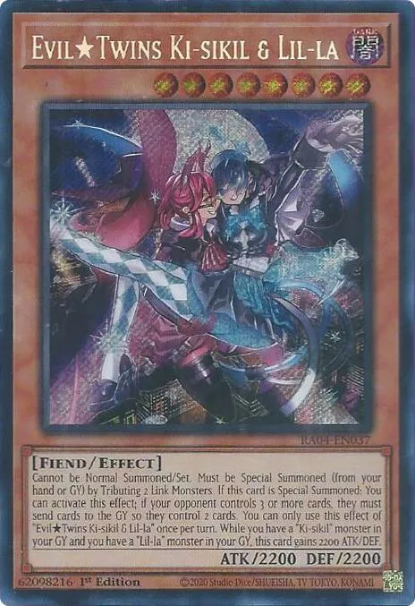 Evil Twins Ki-sikil & Lil-la - Secret Rare