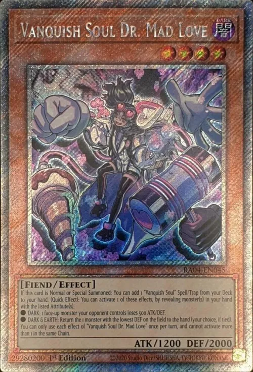 Vanquish Soul Dr. Mad Love - Platinum Secret Rare