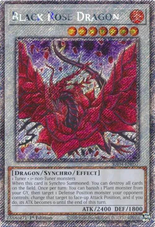 Black Rose Dragon - Platinum Secret Rare