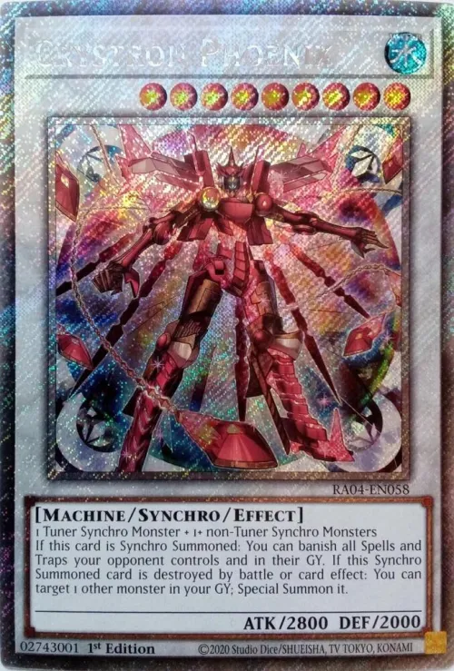 Crystron Phoenix - Platinum Secret Rare