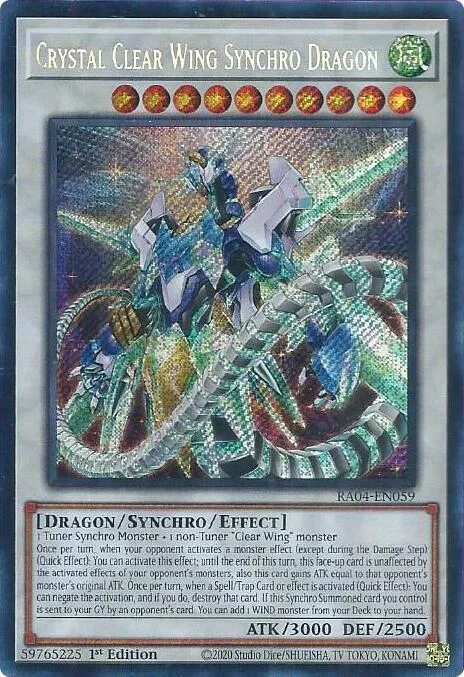Crystal Clear Wing Synchro Dragon - Secret Rare