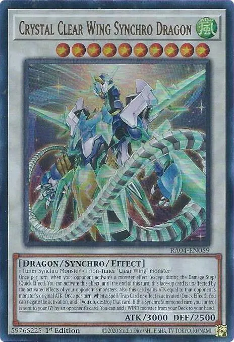 Crystal Clear Wing Synchro Dragon - Ur