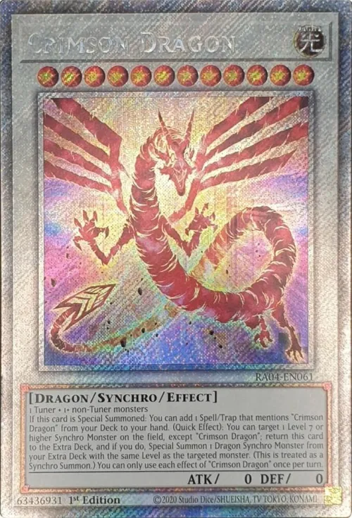 Crimson Dragon - Platinum Secret Rare