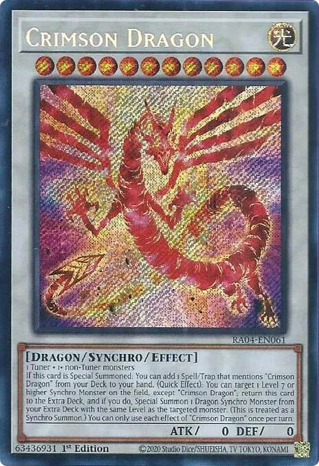 Crimson Dragon - Secret Rare