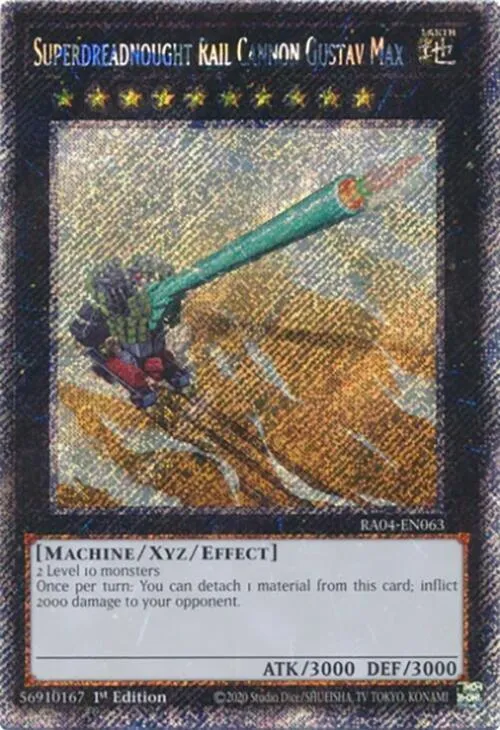 Superdreadnought Rail Cannon Gustav Max - Platinum Secret Rare