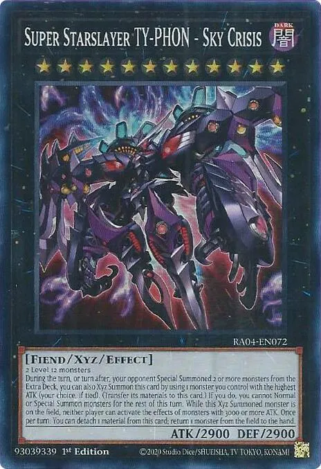 Super Starslayer TY-PHON - Sky Crisis - 1st Edition