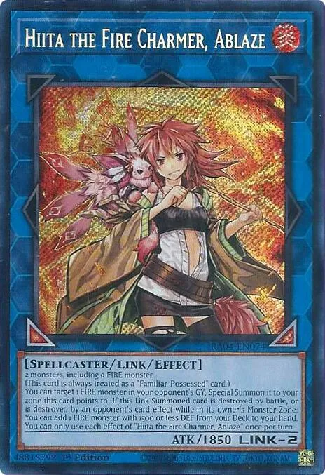 Hiita the Fire Charmer, Ablaze - Secret Rare