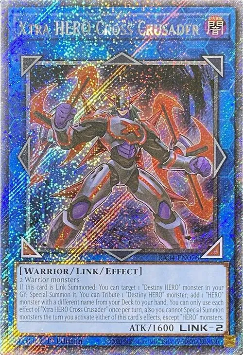 Xtra HERO Cross Crusader - Platinum Secret Rare