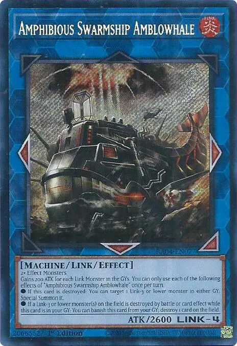 Amphibious Swarmship Amblowhale - Secret Rare