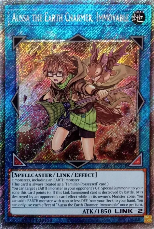 Aussa the Earth Charmer, Immovable - Platinum Secret Rare