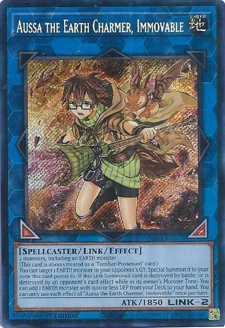 Aussa the Earth Charmer, Immovable - Secret Rare