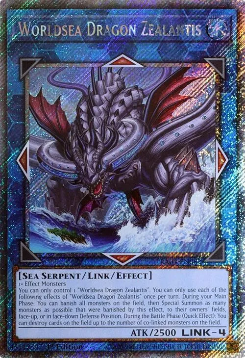 Worldsea Dragon Zealantis - Platinum Secret Rare