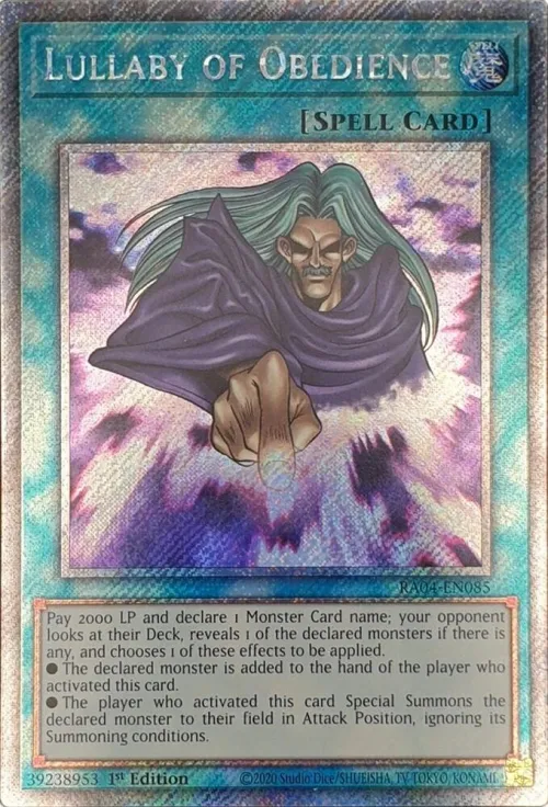 Lullaby of Obedience - Platinum Secret Rare