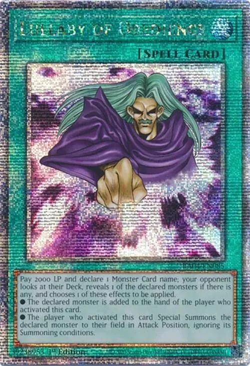 Lullaby of Obedience - Quarter Century Secret Rare