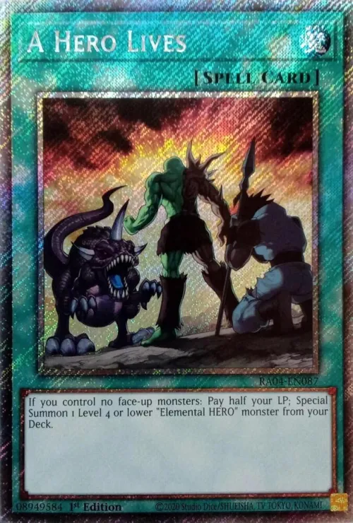 A Hero Lives - Platinum Secret Rare