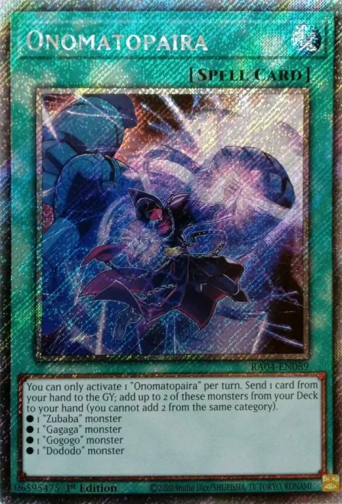 Onomatopaira - Platinum Secret Rare