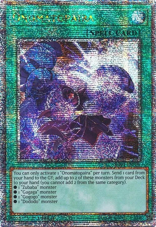 Onomatopaira - Quarter Century Secret Rare