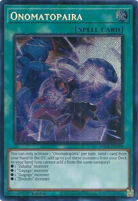Onomatopaira - Secret Rare