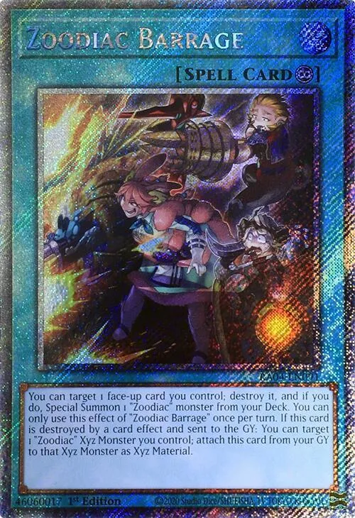 Zoodiac Barrage - Platinum Secret Rare