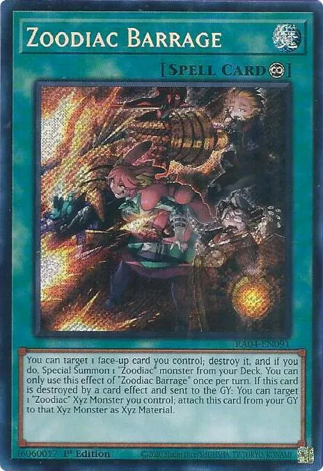 Zoodiac Barrage - Secret Rare