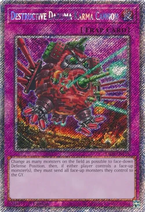 Destructive Daruma Karma Cannon - Platinum Secret Rare