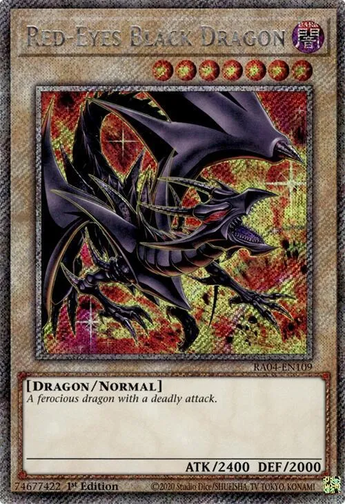 Red-Eyes Black Dragon - 8th Art Platinum Secret Rare