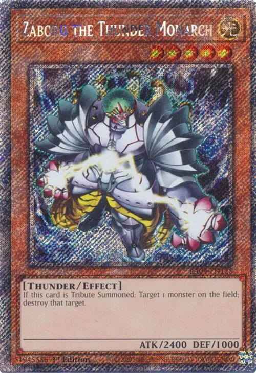 Zaborg the Thunder Monarch - Platinum Secret Rare