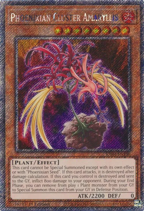 Phoenixian Cluster Amaryllis - Platinum Secret Rare