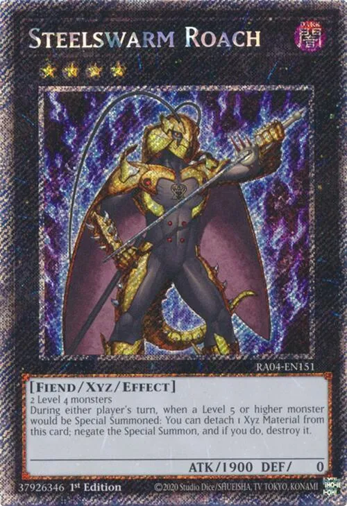 Steelswarm Roach - Platinum Secret Rare