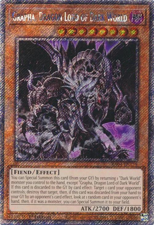 Grapha, Dragon Lord of Dark World - Platinum Secret Rare