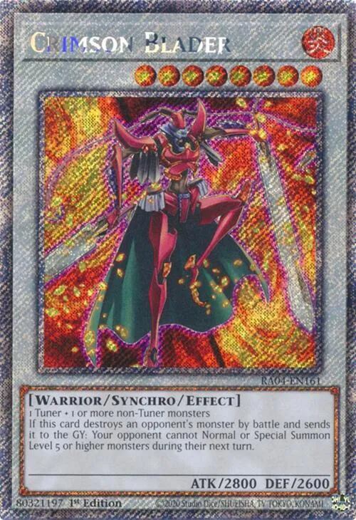 Crimson Blader - Platinum Secret Rare