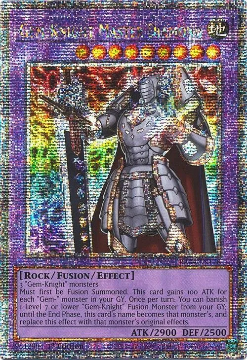 Gem-Knight Master Diamond - Quarter Century Secret Rare