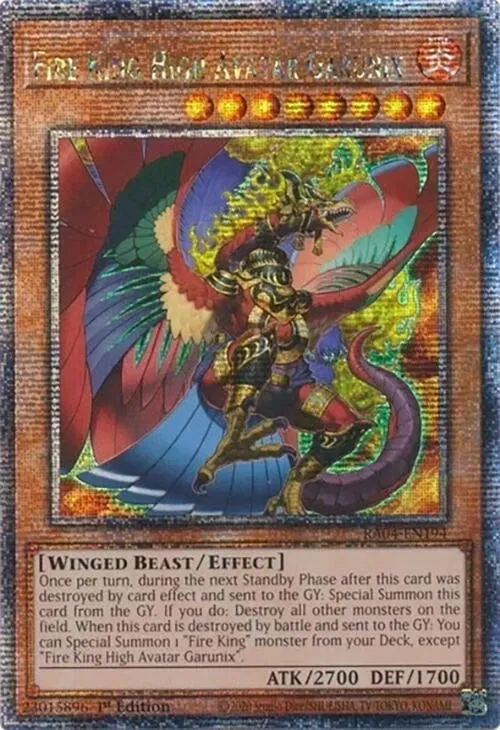 Fire King High Avatar Garunix - Quarter Century Secret Rare