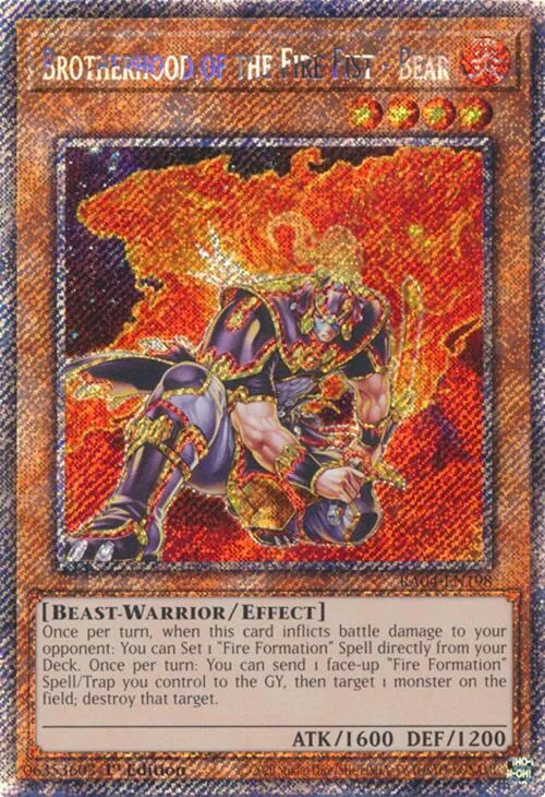 Brotherhood of the Fire Fist - Bear - Platinum Secret Rare