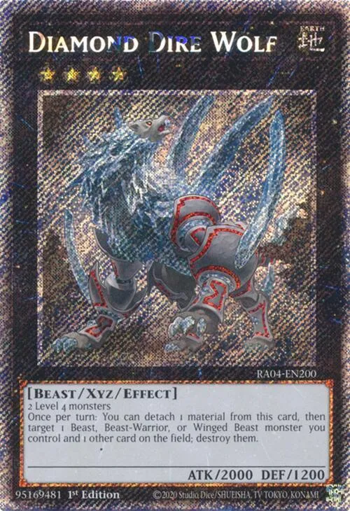 Diamond Dire Wolf - Platinum Secret Rare