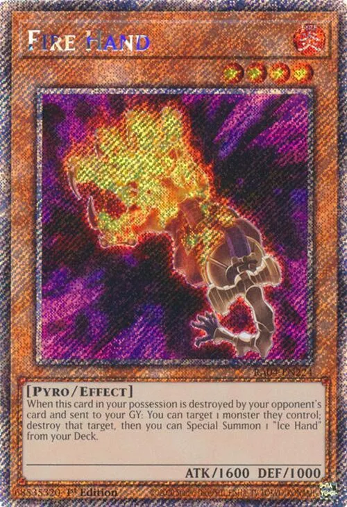 Fire Hand - Platinum Secret Rare