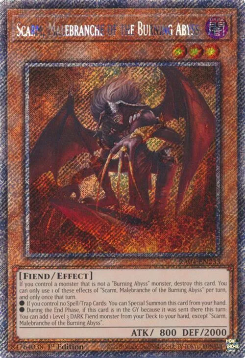 Scarm, Malebranche of the Burning Abyss - Platinum Secret Rare