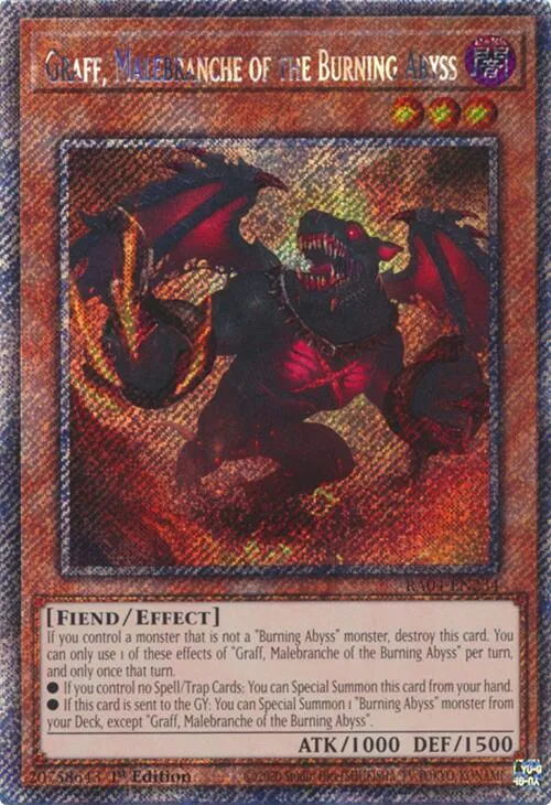 Graff, Malebranche of the Burning Abyss - Platinum Secret Rare