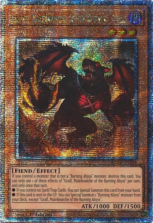 Graff, Malebranche of the Burning Abyss - Quarter Century Secret Rare