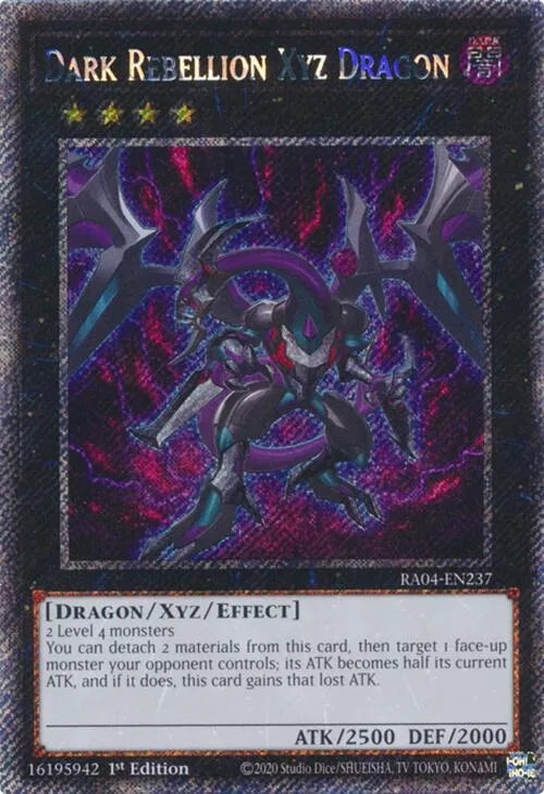 Dark Rebellion Xyz Dragon - Platinum Secret Rare