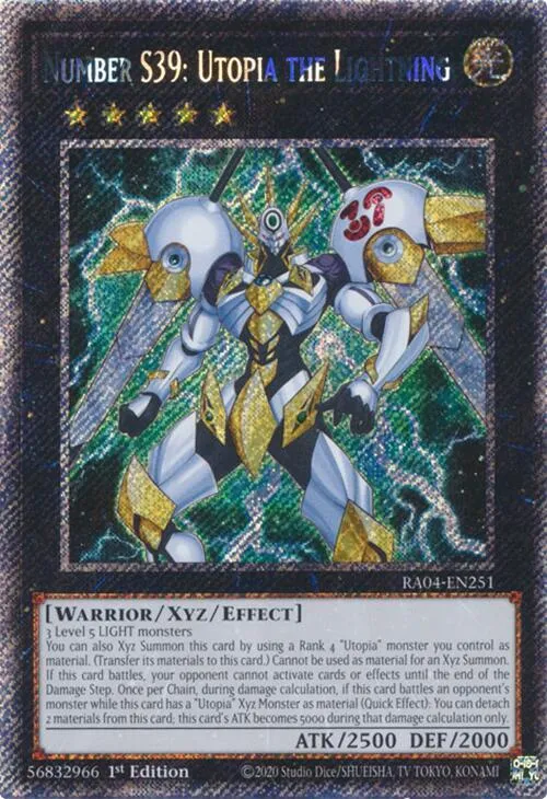 Number S39: Utopia the Lightning - Platinum Secret Rare