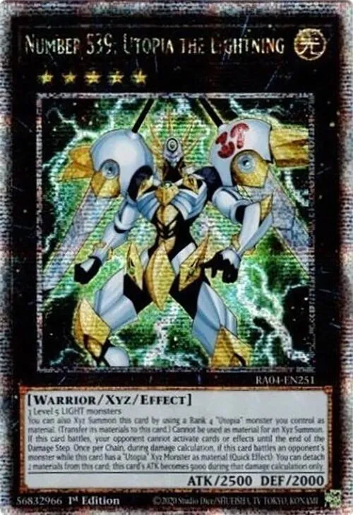 Number S39: Utopia the Lightning - Quarter Century Secret Rare