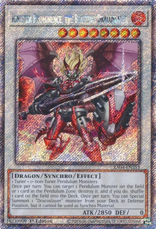 Ignister Prominence, the Blasting Dracoslayer - Platinum Secret Rare