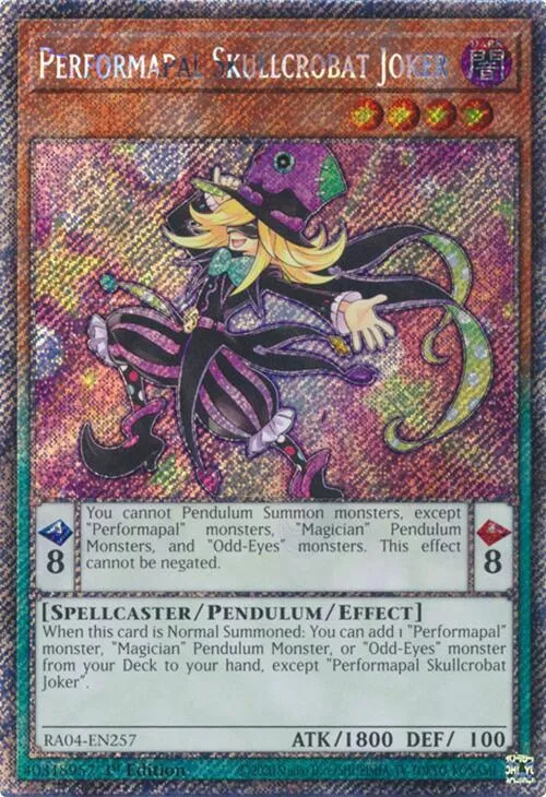 Performapal Skullcrobat Joker - Platinum Secret Rare