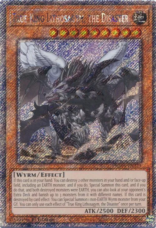 True King Lithosagym, the Disaster - Platinum Secret Rare