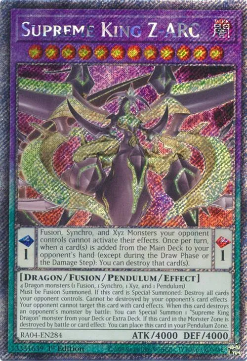 Supreme King Z-ARC - Platinum Secret Rare