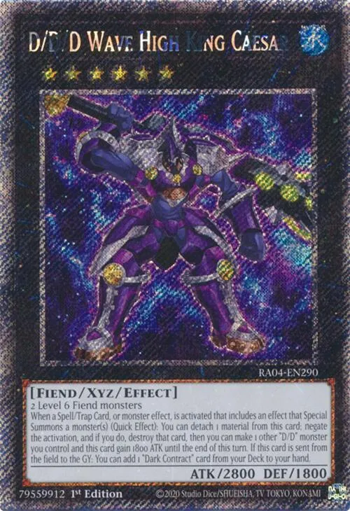 D/D/D Wave High King Caesar - Platinum Secret Rare